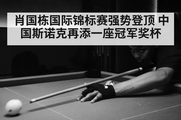 肖国栋国际锦标赛强势登顶 中国斯诺克再添一座冠军奖杯